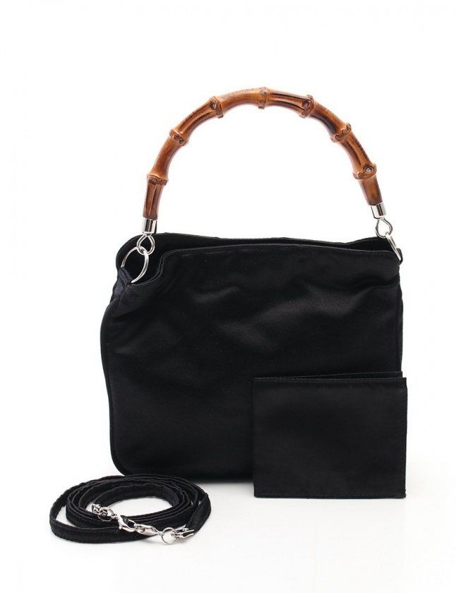 グッチ GUCCI ハンドバッグ ショルダーバッグ バンブー 黒 005 0406 