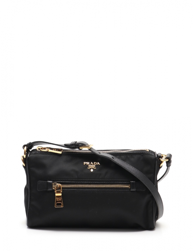 プラダ PRADA ワンショルダーバッグ 黒 BN1834 ナイロン サフィアーノ 