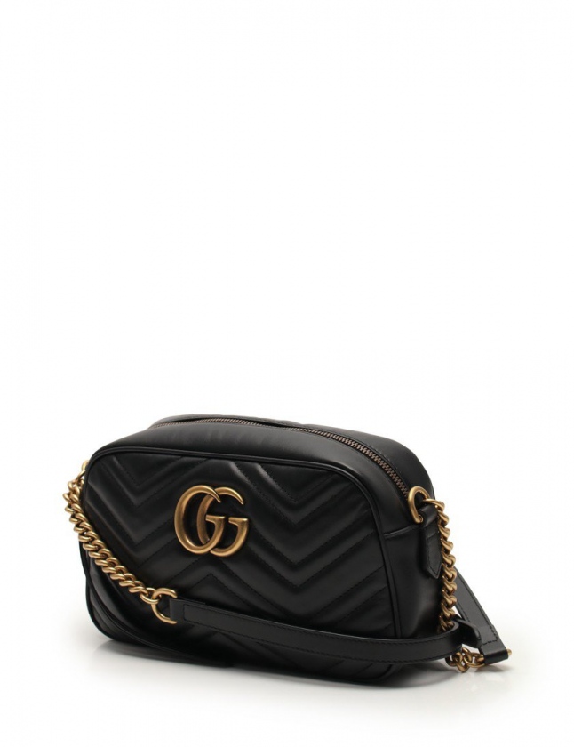 グッチ GUCCI チェーンショルダーバッグ GGマーモント 黒 447632