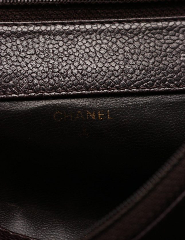 シャネル CHANEL 化粧ポーチ ココマーク ダークブラウン 小物 シャネル CHANEL 化粧ポーチ ココマーク ダークブラウン 小物