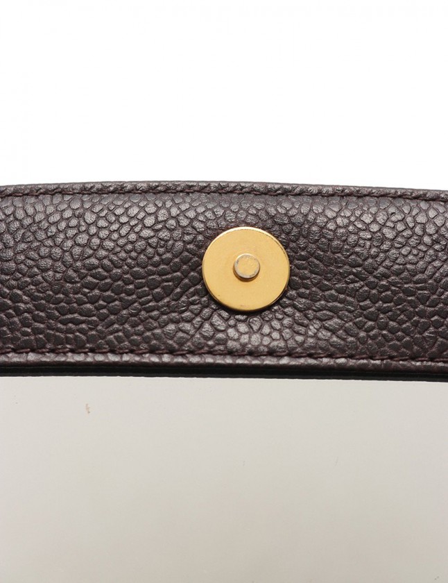 シャネル CHANEL 化粧ポーチ ココマーク ダークブラウン 小物 シャネル CHANEL 化粧ポーチ ココマーク ダークブラウン 小物