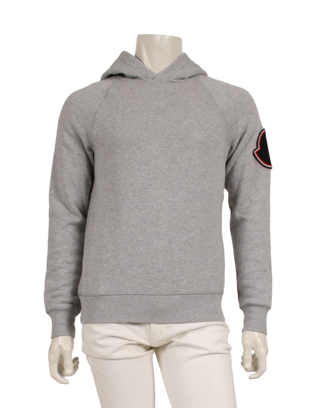 モンクレール MONCLER プルオーバーパーカー グレー S トップス 長袖 
