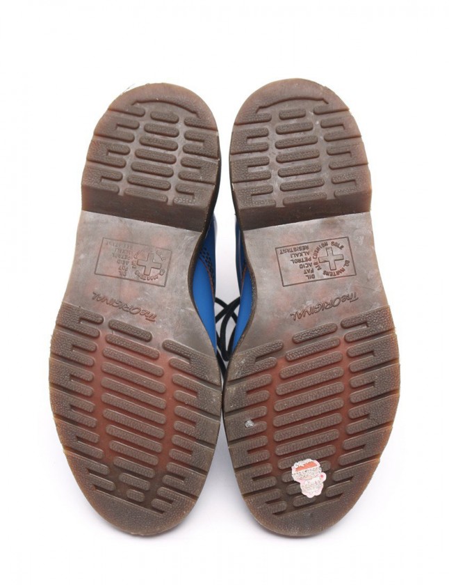 Dr.Martens UK5(24cm) 8ホール 青 ブルー ドクターマーチン DR.MARTENS ショートブーツ 8ホール 青 UK 5