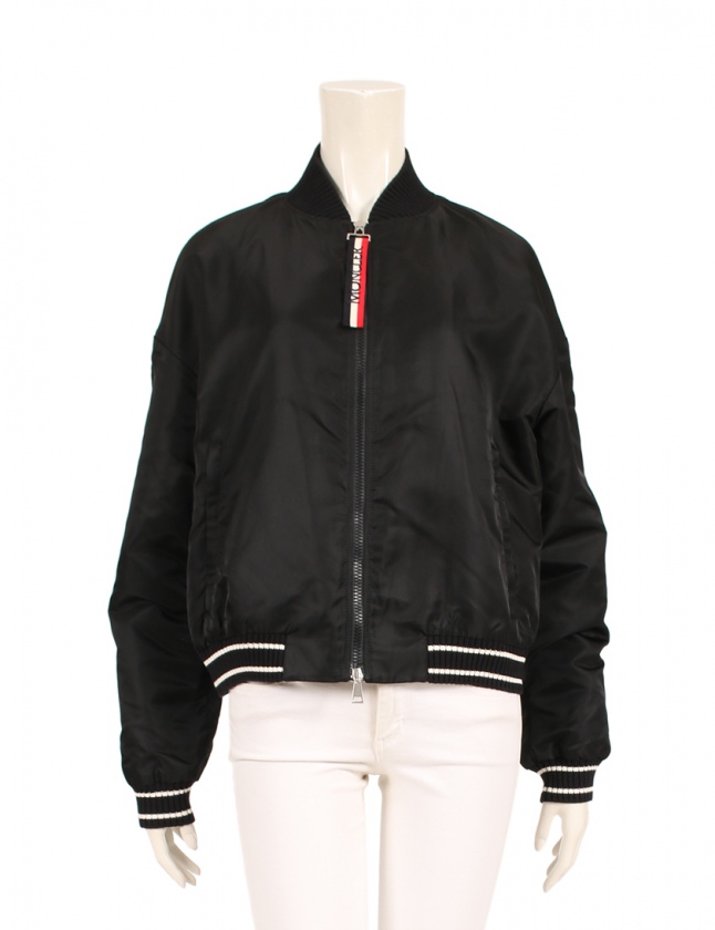 モンクレール MONCLER MA-1ジャケット ブルゾン 黒 3 アウター ワン 