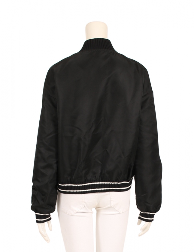 モンクレール MONCLER MA-1ジャケット ブルゾン 黒 3 アウター ワン