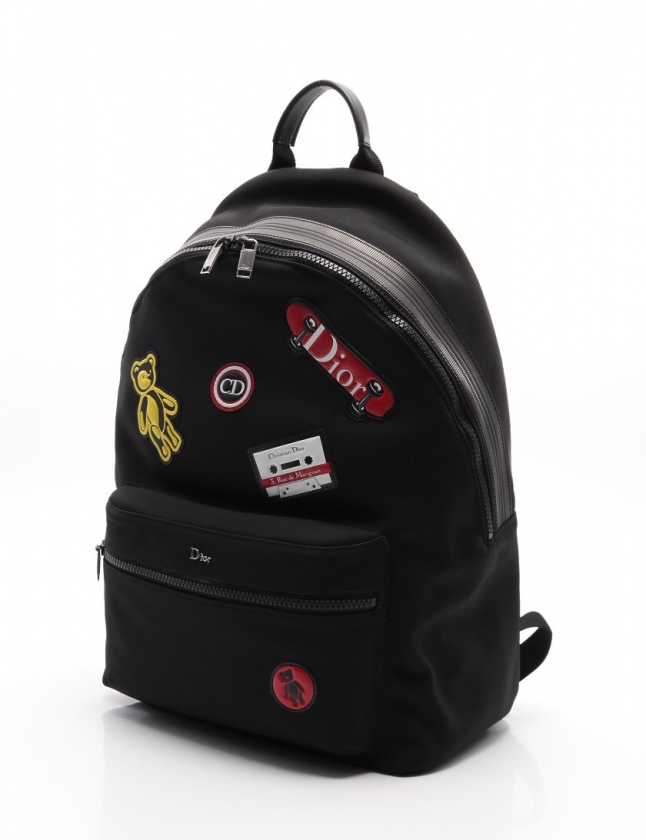 ディオールオム Dior HOMME バックパック 黒 マルチカラー