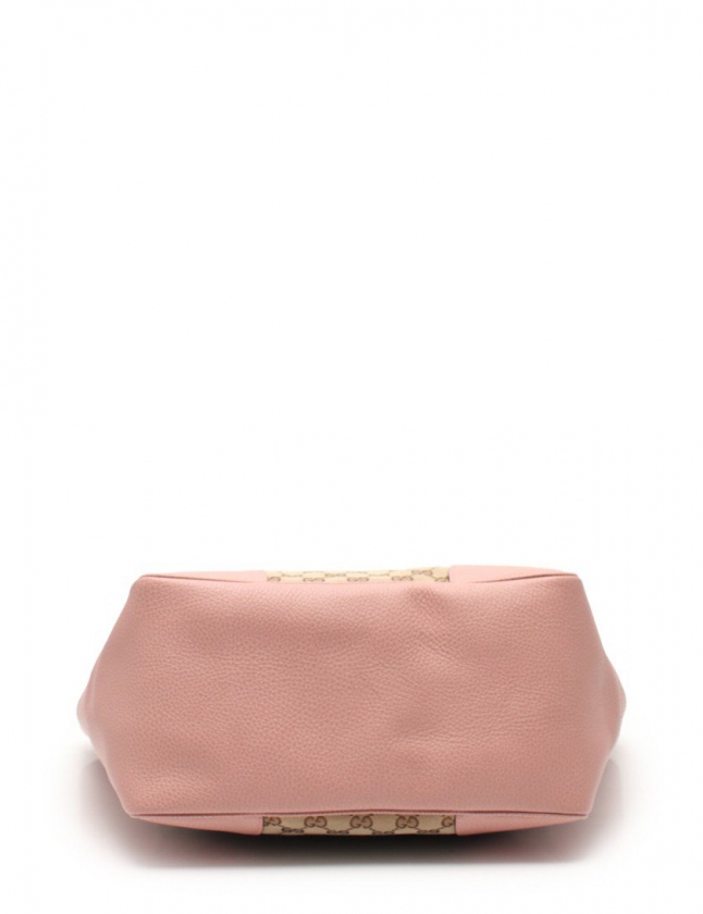 グッチ GUCCI トートバッグ GGキャンバス ベージュ ピンク