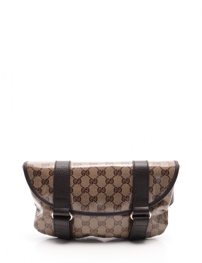 グッチ GUCCI ショルダーバッグ GGクリスタル ウエストポーチ ベージュ 