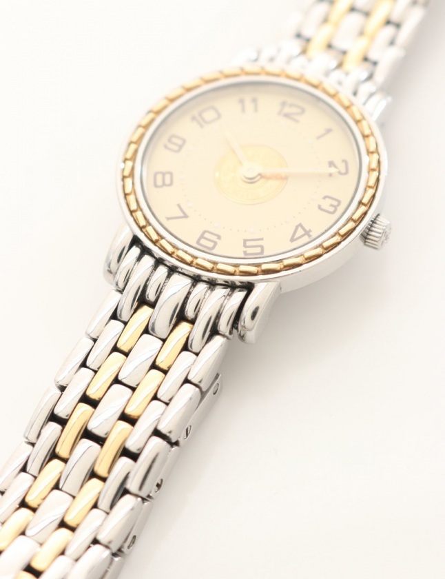 エルメス セリエ SE4.220 コンビ ゴールド シルバー レディース 時計 HERMES エルメス セリエ 腕時計 時計 ステンレススチール SE4