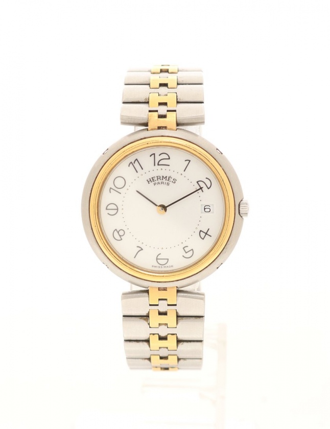エルメス HERMES 腕時計 プロフィール レディース シルバー ゴールド