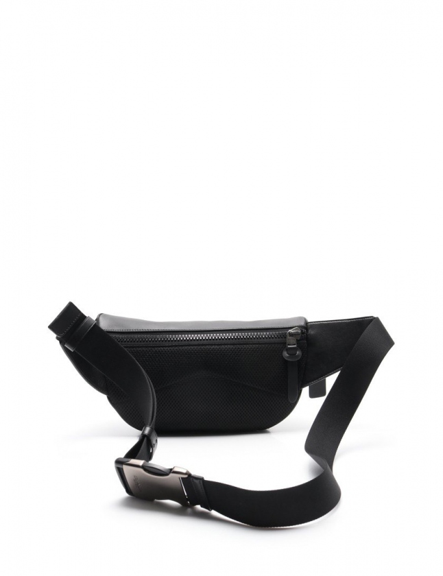 コーチ COACH ボディバッグ ベルトバッグ 黒 F75776 レザー メンズ 114