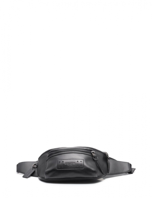 コーチ COACH ボディバッグ ベルトバッグ 黒 F75776 レザー メンズ 114