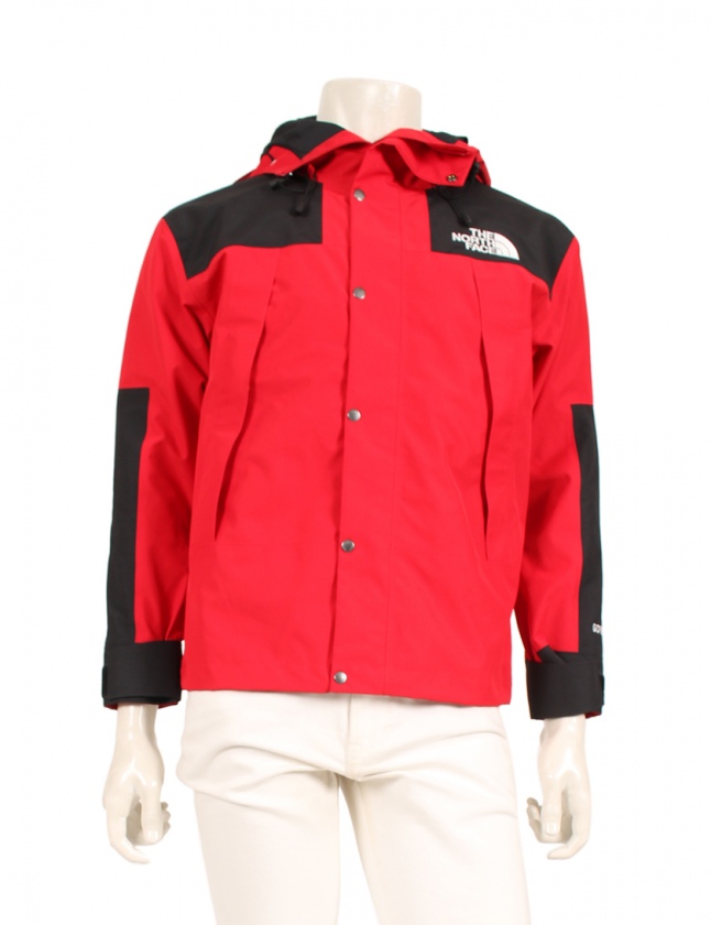 THE NORTH FACE フード付きジャケット 赤黒GORE-TEX
