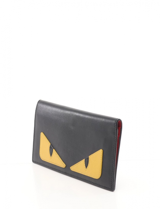 FENDI フェンディ モンスター レザー二つ折り札入れ（FENDI（折り財布  