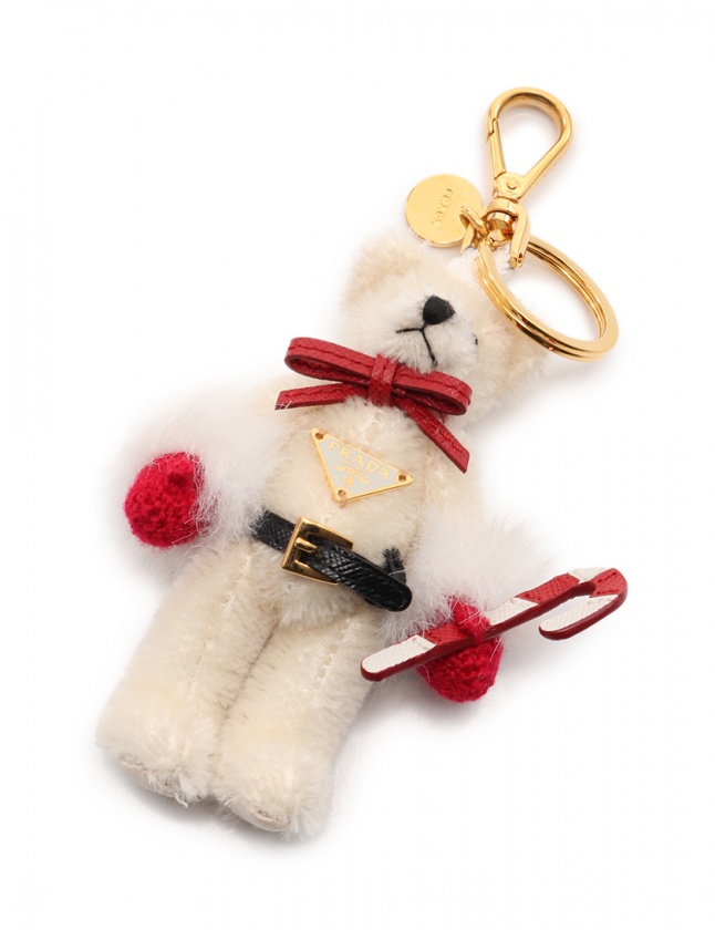 【匿名配送】PRADAプラダ　クマ　チャーム　❤︎ PRADA プラダ チャーム ベア クマ テディベア キーホルダー