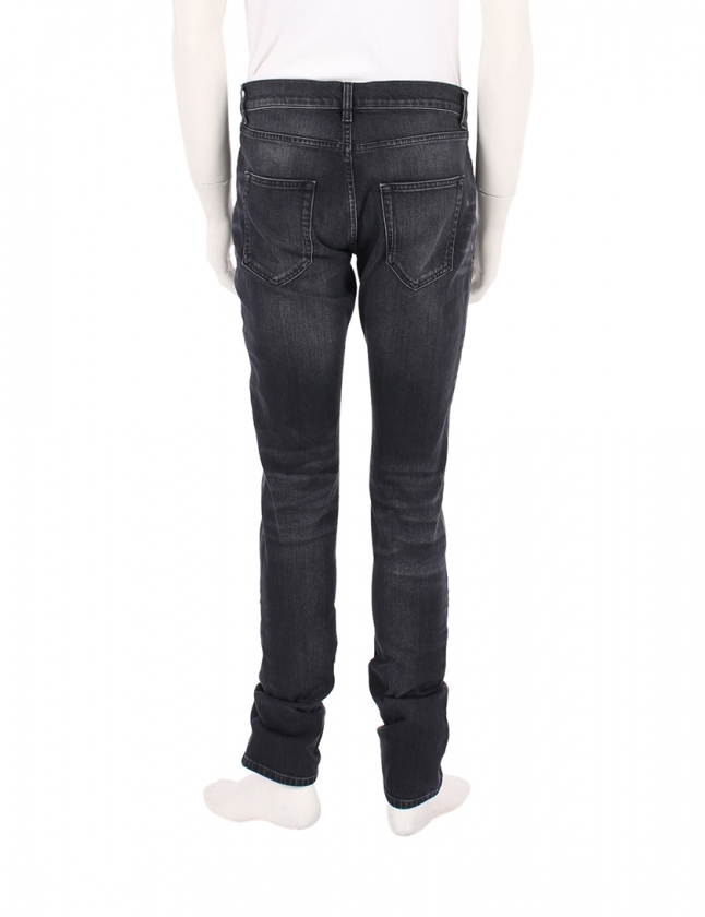 サンローラン パリ SAINT LAURENT PARIS スキニーデニムパンツ 黒 31 