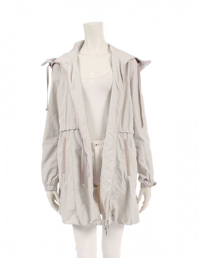 モンクレール MONCLER フーテッドスプリングコート トパーズ ベージュ