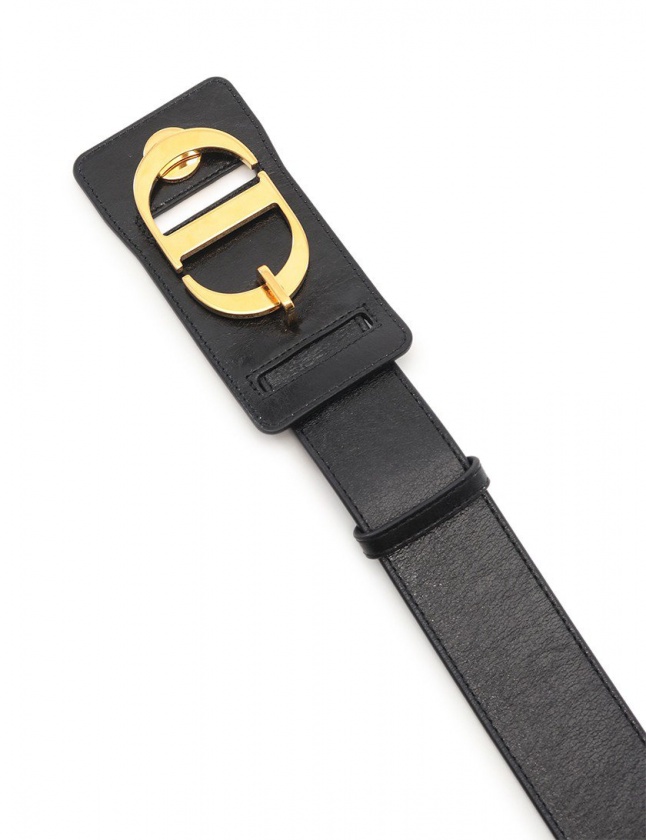 クリスチャンディオール Christian Dior ベルト 革ベルト Cdバックル 30 モンテーニュ 黒 ゴールド 小物 レザー レディース 114 202002250253 ベクトルパーク
