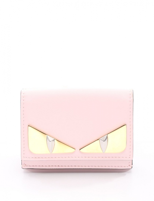 FENDI つまらなかっ ピンクゴールド三つ折り財布