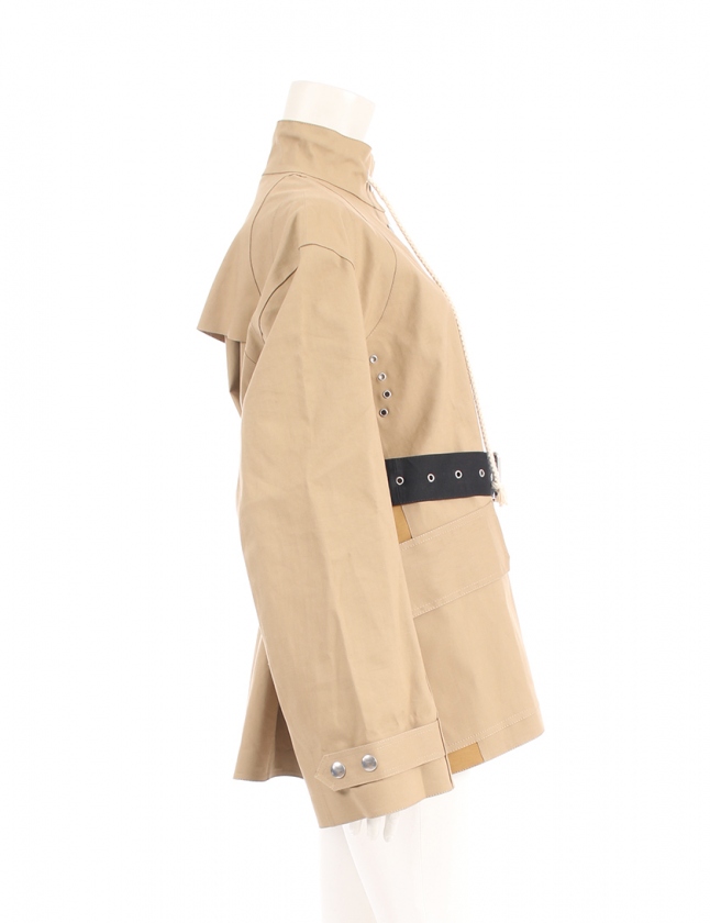 セリーヌ CELINE × MACKINTOSH コート ベージュ 黒 34 アウター 無地 