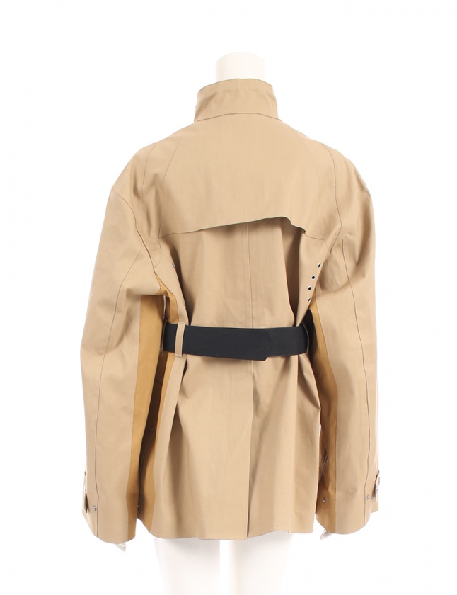 セリーヌ CELINE × MACKINTOSH コート ベージュ 黒 34 アウター 無地 