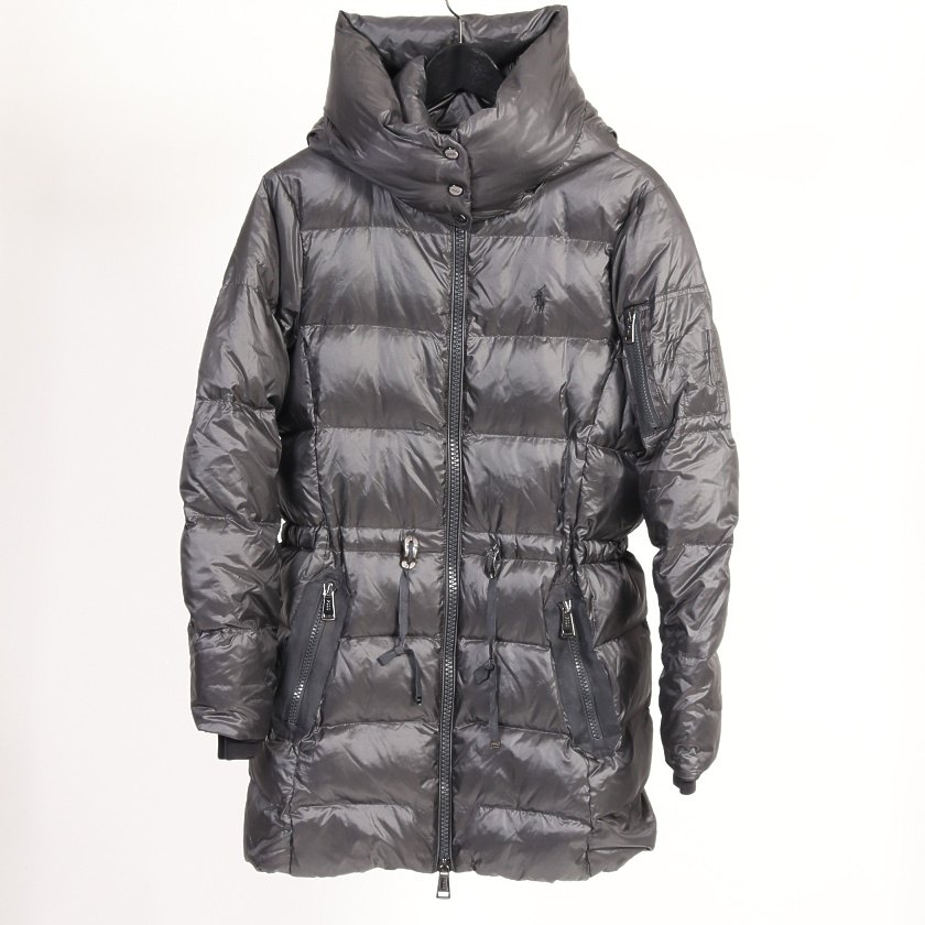 ポロ ラルフローレン Polo Ralph Lauren ダウンコート ダークグレー S アウター 無地 ナイロン レディース 114 ベクトルパーク