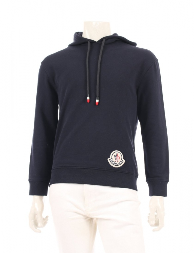モンクレール Moncler トップス プルオーバー パーカー ネイビー 2 長袖 ワンポイント コットン Moncler Genius 2 1952 メンズ 114 ベクトルパーク