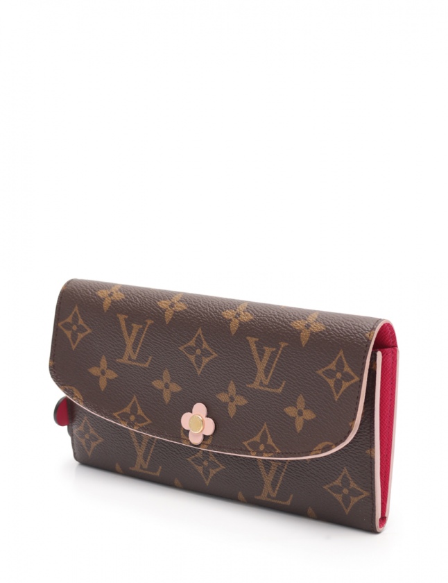ルイヴィトン LOUIS VUITTON 二つ折り長財布 ポルトフォイユ エミリー  