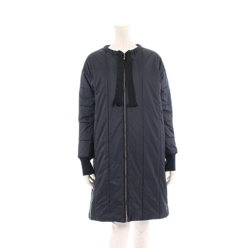 プラダ PRADA ダウンコート ネイビー 40 アウター 無地 29S085 