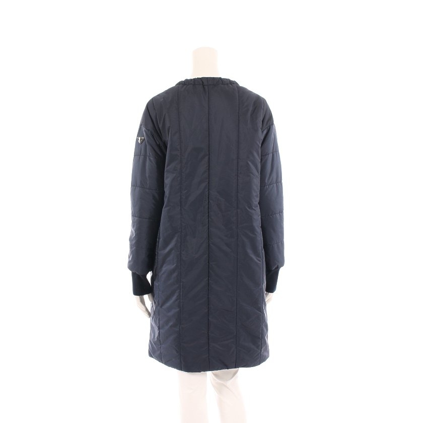 プラダ PRADA ダウンコート ネイビー 40 アウター 無地 29S085 