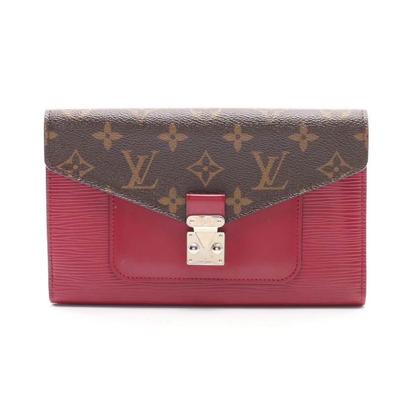 ルイヴィトン LOUIS VUITTON 二つ折り長財布 ポルトフォイユ マリー  