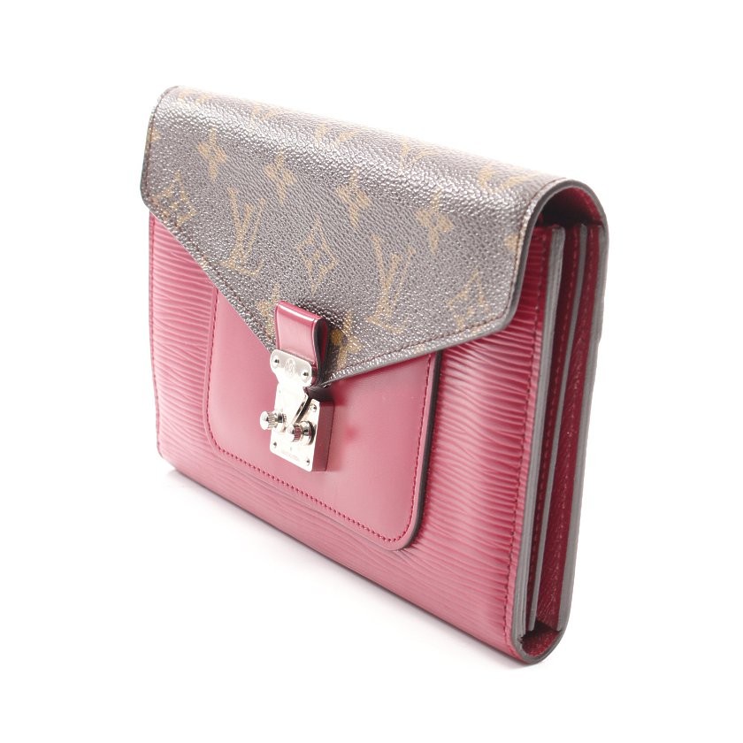 ルイヴィトン LOUIS VUITTON 二つ折り長財布 ポルトフォイユ マリー  