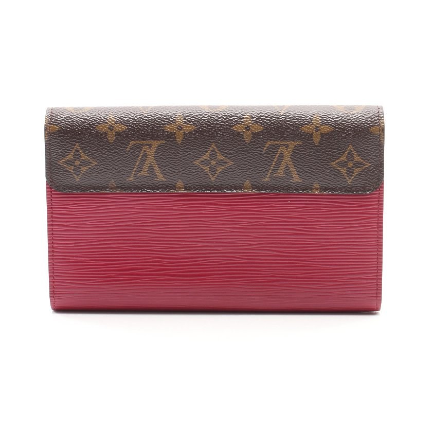 ルイヴィトン LOUIS VUITTON 二つ折り長財布 ポルトフォイユ マリー  