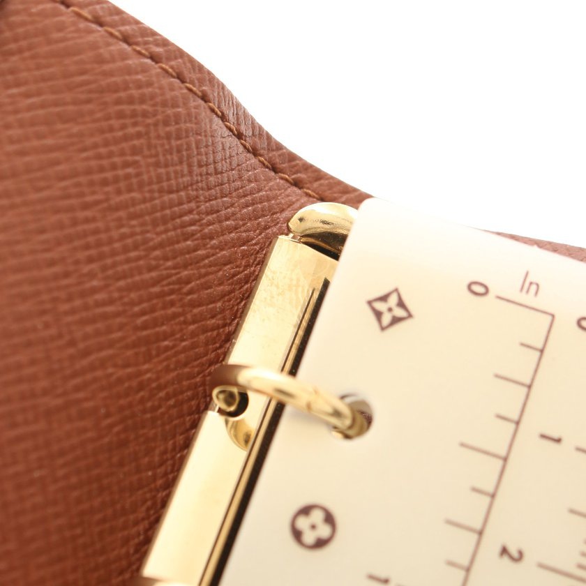 ルイヴィトン LOUIS VUITTON 手帳カバー アジェンダPM モノグラム 茶