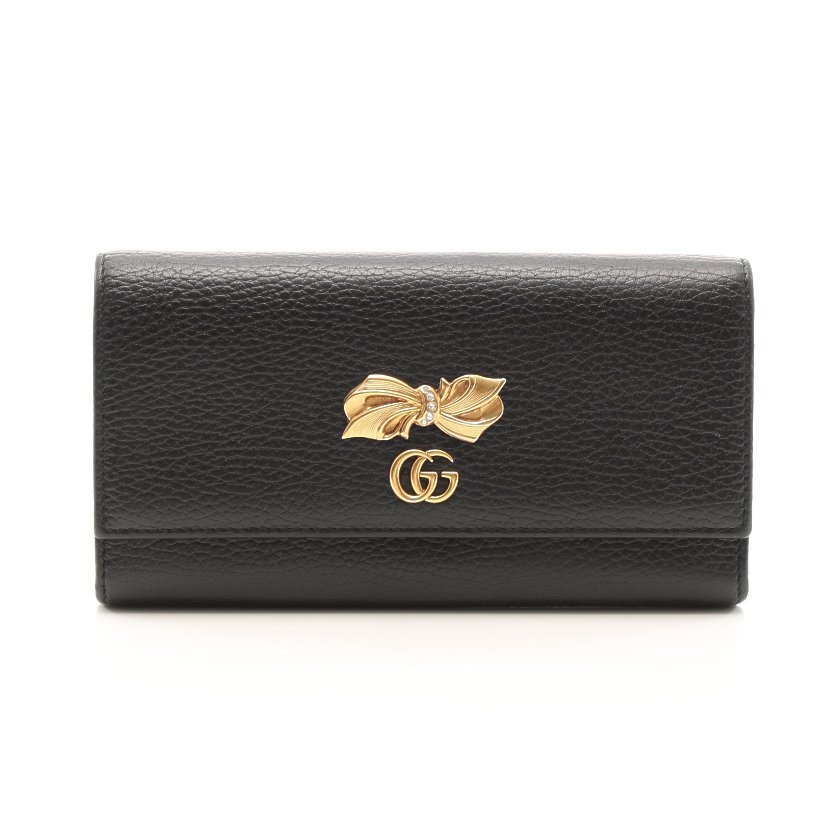 グッチ GUCCI 二つ折り長財布 プチマーモント コンチネンタル  