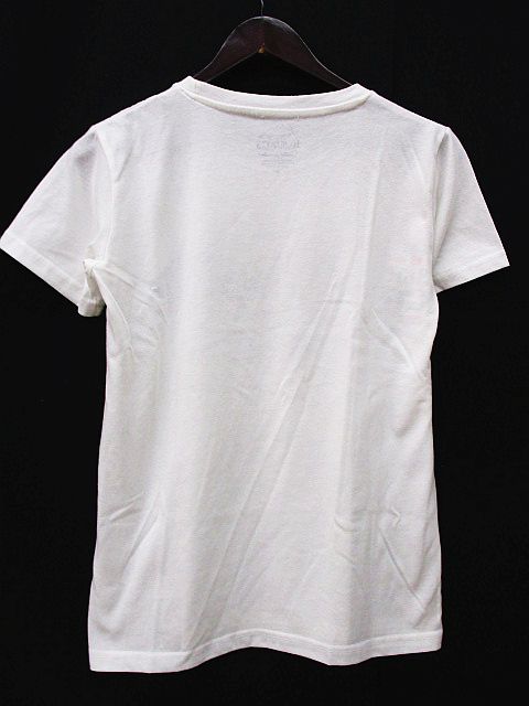 ダブルフォーカス Doublefocus Tシャツ 半袖 丸首 プリント 文字 イラスト M 白系 中古 115 ベクトルパーク