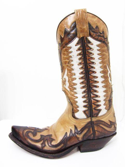 センドラ SENDRA ブーツ ウエスタン カウガール ショート レザー UK 4 