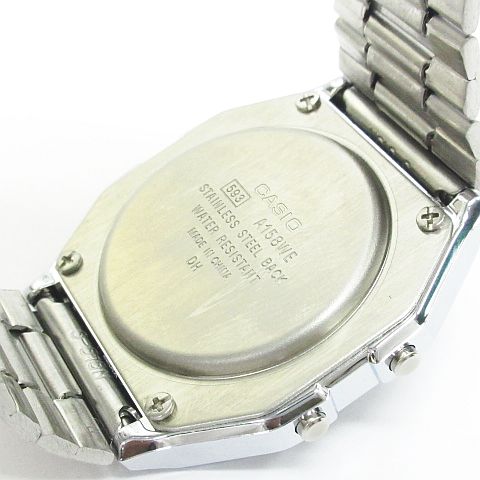 美品 カシオ CASIO A158WEA-1JF スタンダードデジタル 腕時計 クォーツ