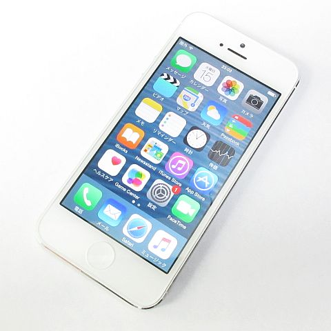 iPhone5 博し シルバー 32GB softbank（ソフトバンク） 663