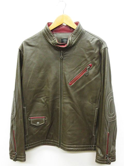 ジーステージ G-stage ライダース ジャケット ブルゾン ラムレザー 