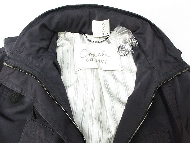 未使用品 コーチ COACH ミリタリー ジャケット コート ジップアップ 