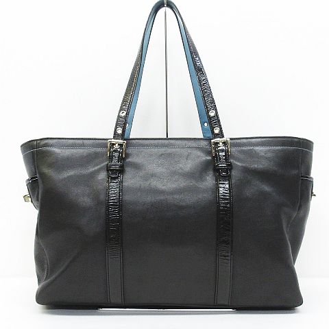 コーチ COACH ロゴ型押し トートバッグ レザー 鞄 9237 黒 ◇MM コーチ COACH ロゴ型押し トートバッグ レザー 鞄 9237 黒 ◇MM