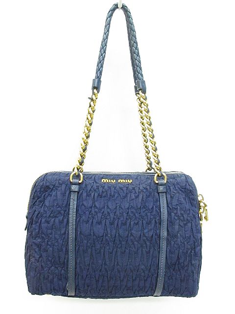 ミュウミュウ miumiu マテラッセ クロケット ショルダー バッグ  