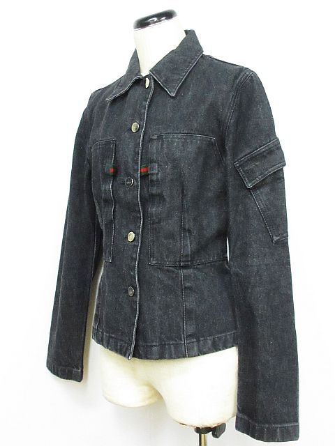 グッチ GUCCI デニム ジャケット ジージャン Gジャン シェリーライン  