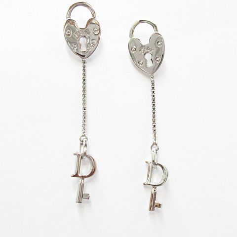ディオール Dior ハート ロック カデナ ピアス シルバー ※AY-0220 ※03 