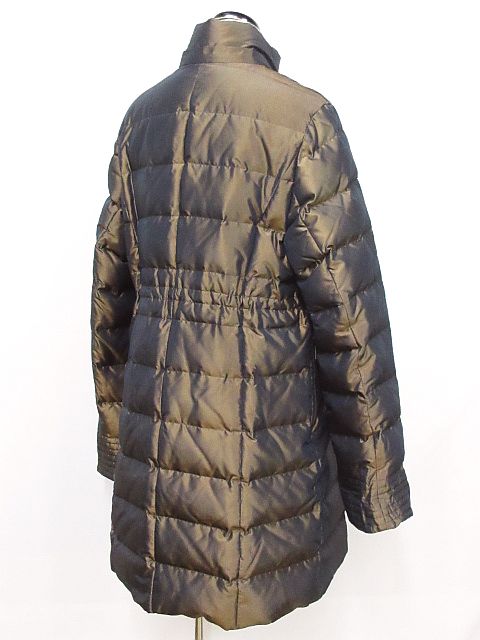 バルマン BALMAIN ダウン コート シルク 絹 ブルーフォックス ファー 