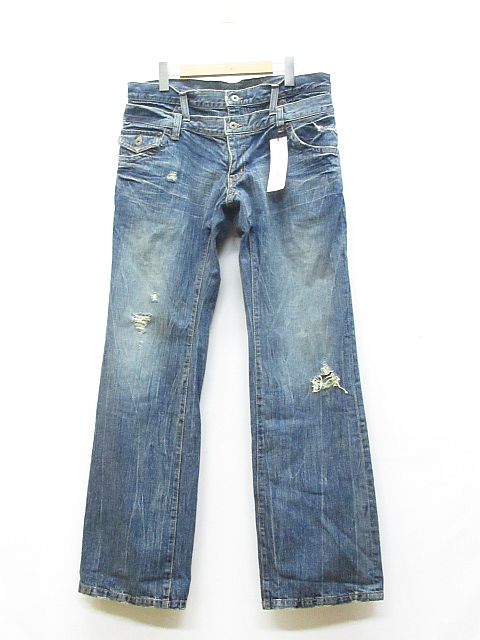 テットオム TETE HOMME デニム パンツ ジーンズ ダメージ加工 ウエスト 