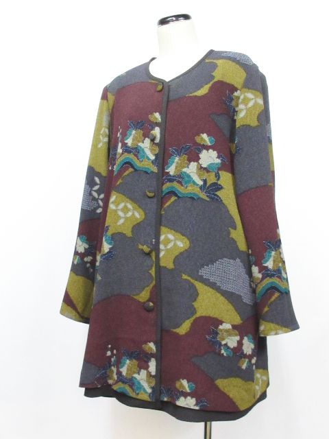 詩仙堂　リバーシブルコート 詩仙堂 コート リバーシブル 美品 ちりめん : DANDELION