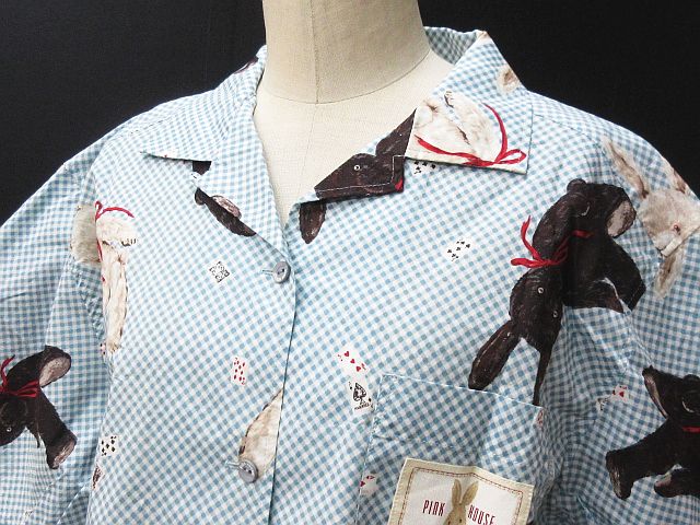 ピンクハウス PINK HOUSE セットアップ シャツ ロング スカート うさぎ  