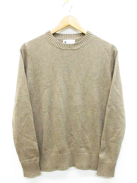 ジャーナルスタンダード トライセクト Journal Standard Trisect Manifatture Tessili Bresciane ニット セーター クルーネック 無地 コットン 茶系 M Nk 13903 02 メンズ 116 201812090340 ベクトルパーク